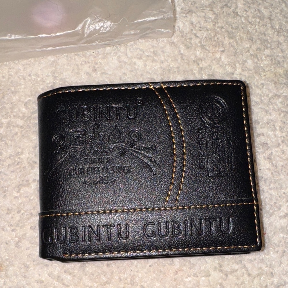 Black Leather Wallet for Men